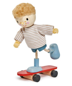 Edward & his Skateboard (wooden) with Flexible Limbs