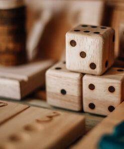 Wooden Dice set of 6