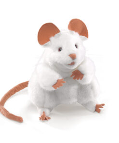 White Mouse Hand Puppet