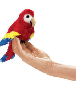 Pack of 3 Mini Scarlet Macaw Finger Puppets