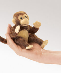 Pack of 3 Mini Monkey Puppets Finger Puppets