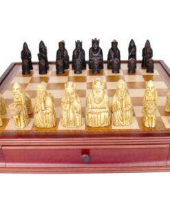 Dal Rossi Italy Isle of Lewis Chess Set with Drawers 20"