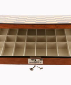 Alternative view of Dal Rossi Walnut Finish Chess Set 20" (51cm)