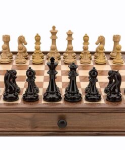 Dal Rossi Italy Dark Red and Colour Chess Pieces Chess Set 20"  L2209 + L3225