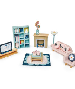 Wooden sitting room furniture set