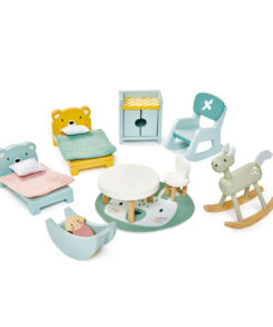 Wooden kids room furniture set