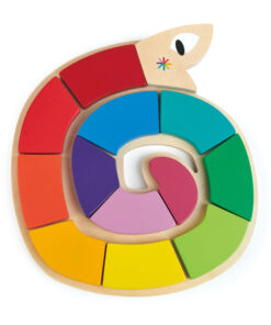 Colour Me Happy Wooden Worm Puzzle