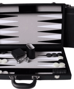 Dal Rossi Backgammon 15" PU Leather Black