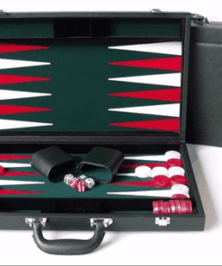 Dal Rossi Backgammon 18' PU Leather Green