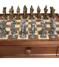 Deluxe Dal Rossi Medieval Chess Set, 16" (40cm)