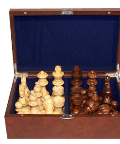 Dal Rossi Italy Chess Piece box with 85mm bokwood/sheesham pieces