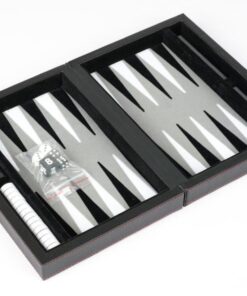 Dal Rossi Black Backgammon 9" PU Leather