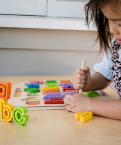 Alternative view of Handcarry Lowercase abc Trace Puzzle