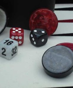 Dal Rossi Backgammon 15" PU Leather Brown - Image 4