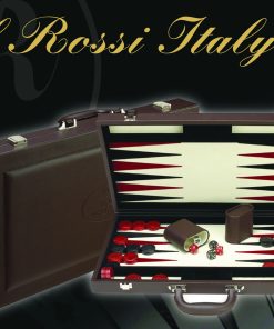 Alternative view of Dal Rossi Backgammon 18" PU Leather Brown